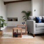 Keva Solid Wood Side Table Square Cubes Set of 2