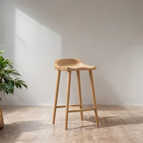 Elmo Solid Wood Counter Stool - Image 1