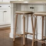 Deka Solid Wood Upholstered Bar Stool - Image 6
