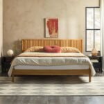 Aldo Classic Solid Wood Platform Bed - Image 2