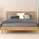 Kodo Solid Wood Bed With Rattan