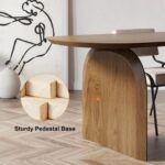 Baki Solid Wood Oval Dining Table - Image 6