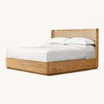 Kano Living Solid Wood and Cane Shelter Bed - Image 2
