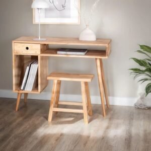 Nova Solid Wood Study Table With Storage