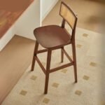 Contemporary Solid Wood Bar Chair - Image 4