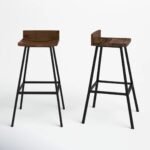 Casa Solid Wood & Metal Leg Counter Stool - Image 3