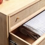 Kaza Solid Wood & Rattan Chest of 3 Drawer - Image 8
