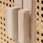 Hana Solid Wood & Rattan Cabinet - Image 7