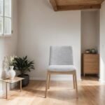 Eva Solid Wood Upholstered Chair - Image 2