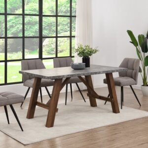 Luna Concrete Effect 150cm Dining Table