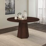 Dia Solid Wood Round Diamond Dining Table