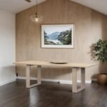Leo Solid Wood Rectangle Dining Table - Image 2
