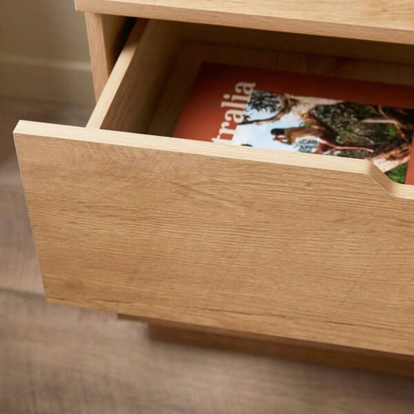 Zami Solid Wood 2-Drawer Bedside Table - Image 5