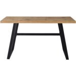 Kino Solid Wood Metal Writing Desk - Image 4