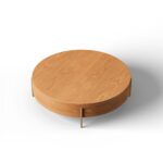 Bola Solid Wood Round Coffee Table - Image 5
