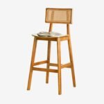 Contemporary Solid Wood Bar Chair - Image 7