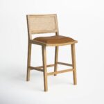 Sobo Solid Wood Rattan Bar Chair - Image 10