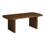Aena Mid-Century Solid Wood Dining Table - Image 3