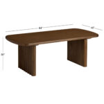 Aena Mid-Century Solid Wood Dining Table - Image 6