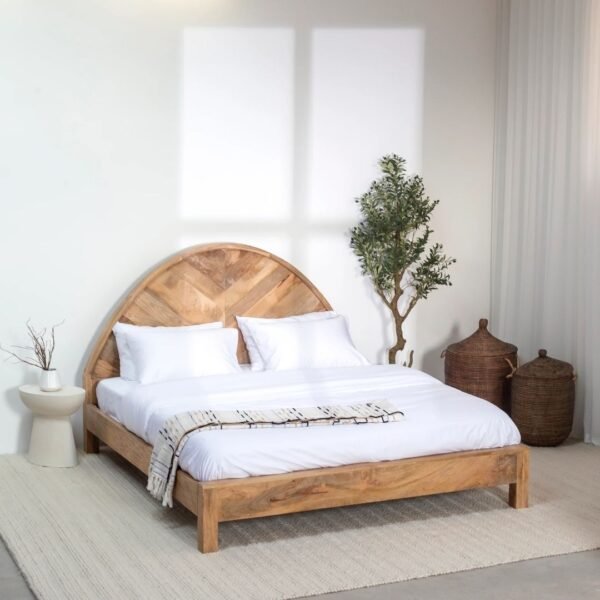 Maza Solid Wood Bed - Image 1