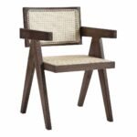 Buco Cane Rattan Solid Wood Dining Chair - Image 3