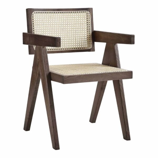 Buco Cane Rattan Solid Wood Dining Chair - Image 3