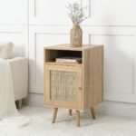 Classic Rattan 1-Door Bedside Table