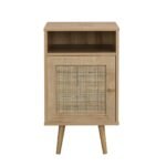 Classic Rattan 1-Door Bedside Table - Image 3