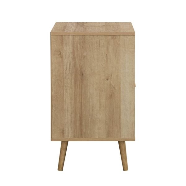 Classic Rattan 1-Door Bedside Table - Image 5