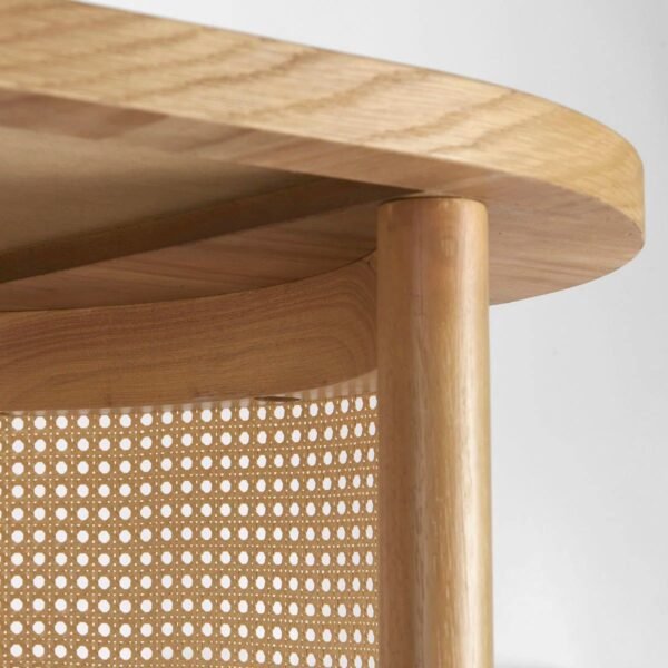 Klen Solid Wood Oval Coffee Table - Image 6