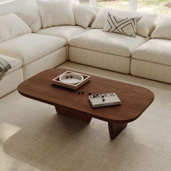 Veta Solid Wood Modern Coffee Table - Image 3