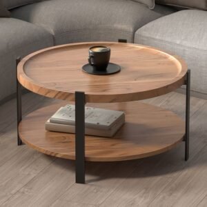 Dima Solid Wood Metal Coffee Table