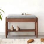 Weka Solid Wood Upholstered Shoe Bench - Image 2