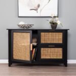 Jemi Solid Wood Black Sideboard - Image 2