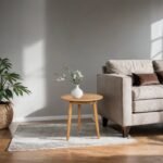 Miba Solid Wood Round Side Table