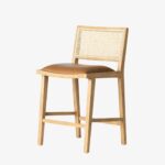 Sobo Solid Wood Rattan Bar Chair - Image 3