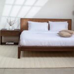 Midas Japanese Joinery Solid Wood Rattan Bed - Image 2