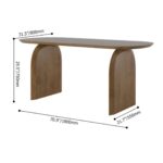 Baki Solid Wood Oval Dining Table - Image 2