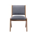 Mid Century Modern Solid Wood Dining Chair Set of 2 - Image 2