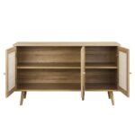 Claasic Woven Rattan 3-Door Sideboard - Image 5