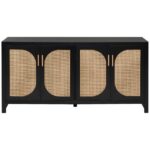 Casa Solid Wood 4 Doors Cabinet Sideboard - Image 3