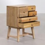 Fern Solid Wood Bedside Table - Image 3