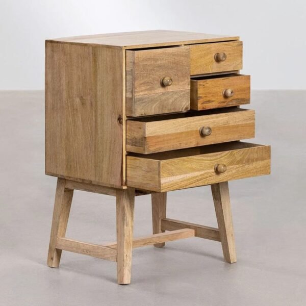 Fern Solid Wood Bedside Table - Image 3