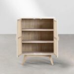 Hana Solid Wood & Rattan Cabinet - Image 5
