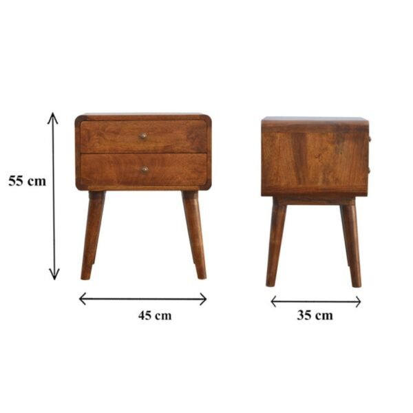 Vina Solid Wood Bedside Table - Image 7