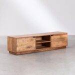 Liva Solid Wood TV Cabinet with Shelf - Image 2