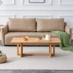 Fona Solid Wood Rattan Coffee Table - Image 3