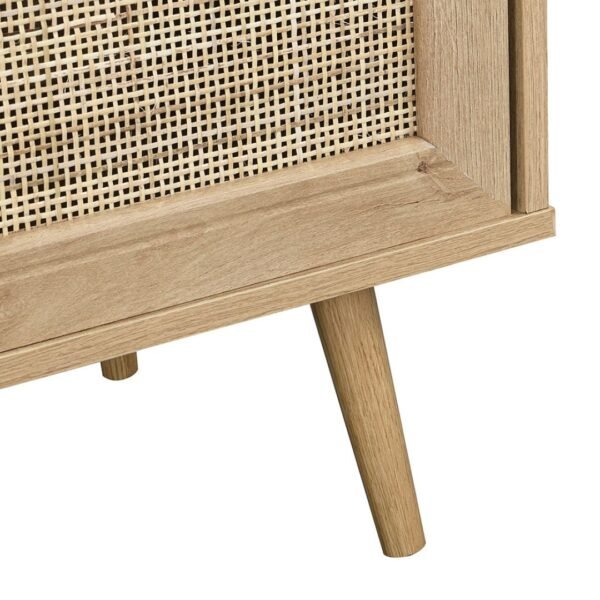 Classic Rattan 1-Door Bedside Table - Image 6