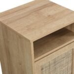 Classic Rattan 1-Door Bedside Table - Image 7