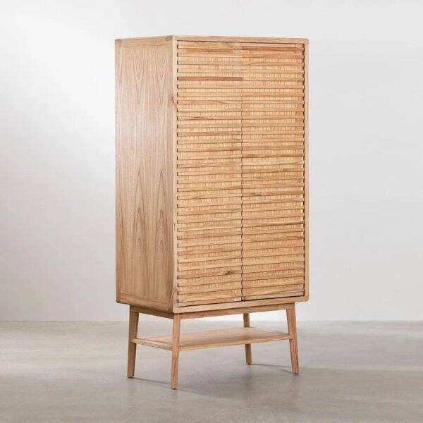 Saka Solid Wood 2-Door Wardrobe - Image 2